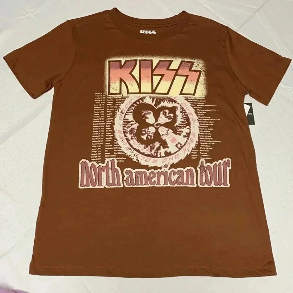 Grayson Threads Women’s KISS tour Tee-shirt,T-Shirt,Size S.